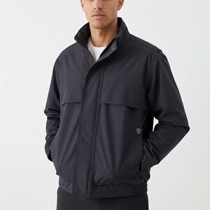 Nike Golf Storm-Fit Waterproof Windbreaker Jacket Black Full Zip Mens Medium